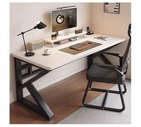 Escritorio ejecutivo moderno para juegos para oficina en casa y estudio, patas de acero al carbono, estilo simple, 100 x 60 cm, ideal para negocios y uso en juegos