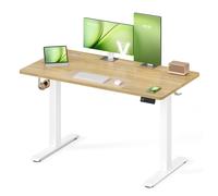 VASAGLE Escritorio Eléctrico Ajustable en Altura, Escritorio para Ordenador, Recordatorio de Sedentarismo, Función de Memoria con 4 Alturas, para Oficina, 120 x 60 cm, Roble Dorado LSD312YA03