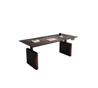 Escritorio eléctrico de altura ajustable con escritorio grande para uso doméstico y de oficina (220 x 70 pulgadas)