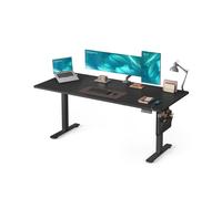 SONGMICS Escritorio Eléctrico, Regulable en Altura, 180 x 80 cm, Regulación Continua, 4 Alturas de Memoria, Puerto USB-C, Negro Tinta LSD138BZ01