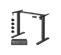 Escritorio Eléctrico Regulable en Altura Acero Negro Tinta