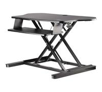 StarTech.com - Convertidor Escritorio de Pie y Sentado de Esquina - con Bandeja para Teclado - con Superficie de 89cm x 53cm - E