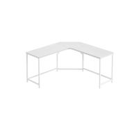 VASAGLE Escritorio en Forma de L, Escritorio para Juegos, 149 x 149 x 76 cm, Escritorio Esquinero para Estudio, Oficina en Casa, Ahorra Espacio, Fácil Montaje, Blanco Arce LWD073W01