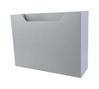 Escritorio End 4x12.5x9.4inch Desk Magazine Stand Square Sparenbuch Organizadores Documentos Organizadores Caso para Office Magazine Stand