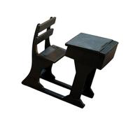 Escritorio Escolar en Miniatura a Escala 1: 12 con para Casas de muñecas, Modelo de Escritorio con Escena de con Textura de levantable para configuración Realista