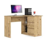 Escritorio esquinero b16 akord color roble artisan 124 cm