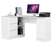 Escritorio esquinero b20 akord color blanco 155 cm