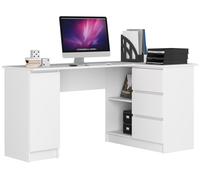 Escritorio esquinero b20 akord color blanco 155 cm