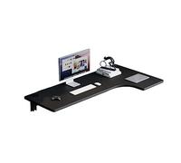 Escritorio esquinero en forma de L - Mesa flotante montada en la pared para laptop para oficina en casa, estudio, dormitorio, baño o balcón - Diseño plegable que ahorra espacio