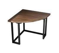 Escritorio esquinero marrón para computadora, mesa de escritura triangular ajustable con pies antideslizantes, mesa de estudio para oficina en casa, mesa de estudio para portátiles, escritorio