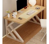 Escritorio Estilo Rústico, Mesa Gaming Ejecutivo Resistente con Gestión de Cables, Estación de Trabajo for Escritores, Manualidades, Oficina en Casa, Balcón