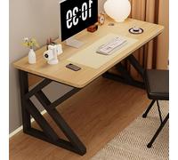 Escritorio Estilo Rústico, Mesa Gaming Ejecutivo Resistente con Gestión de Cables, Estación de Trabajo for Escritores, Manualidades, Oficina en Casa, Balcón