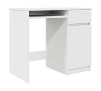 vidaXL Escritorio Blanco 86x49x76 cm Madera de ingeniería, Escritorio de Oficina, Escritorio de Estudio, Escritorio de Trabajo