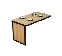 Escritorio flotante con mesa plegable, escritorio de pared compacto multifuncional para cocina, sala de estudio o espacios de balcón, perfecto para escribir y trabajar ligero
