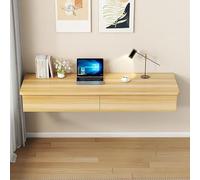 Escritorio flotante de maquillaje con cajones, tocador montado en la pared, escritorio esquinero blanco para entrada, pasillo, dormitorio y sala de estar, elegante solución de espacio de trabajo