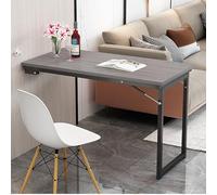 Escritorio flotante de pared para ahorrar espacio, banco de trabajo plegable para espacios pequeños, perfecto para comedor, cocina, balcón, 120 x 60 x 75 cm, diseño elegante y funcional