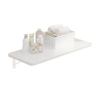 Escritorio flotante de pared plegable que ahorra espacio para el hogar, oficina, lavandería, cocina, comedor, mesa funcional blanca montada en la pared (40 x 20 cm)