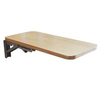 Escritorio flotante montado en la pared, mesa plegable para cocina, comedor, oficina en casa, trabajo, laptop, computadora, estantería de madera, mesas de aprendizaje (60 x 20 cm)