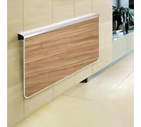 Escritorio Flotante para portátil, Sencillo, Ahorra Espacio y es Ideal para estudiar o Trabajar (Color Madera Oscura, 80 x 58 cm).