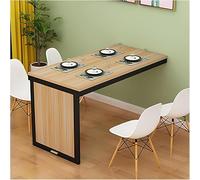 Escritorio flotante plegable montado en la pared que ahorra espacio, escritorio de madera Murphy con mesa de hojas caídas, escritorio flotante para laptop, escritorio de pared plegable disponible en