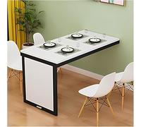 Escritorio flotante plegable montado en la pared que ahorra espacio, escritorio Murphy de madera con mesa de hojas caídas, escritorio flotante para laptop, escritorio plegable de pared y colores