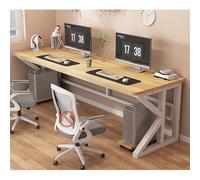 Escritorio for Ordenador Moderno Escritorio Ejecutivo de Madera Maciza Estructura metálica fácil de Montar for Casa, Oficina o Dormitorio(3,160x60cm/63x24in)