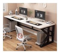 Escritorio for Ordenador Moderno Escritorio Ejecutivo de Madera Maciza Estructura metálica fácil de Montar for Casa, Oficina o Dormitorio(6,160x60cm/63x24in)