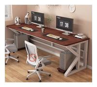 Escritorio for Ordenador Moderno Escritorio Ejecutivo de Madera Maciza Estructura metálica fácil de Montar for Casa, Oficina o Dormitorio(9,160x60cm/63x24in)