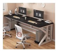 Escritorio for Ordenador Moderno Escritorio Ejecutivo de Madera Maciza Estructura metálica fácil de Montar for Casa, Oficina o Dormitorio(1,100x60cm/39x24in)