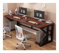 Escritorio for Ordenador Moderno Escritorio Ejecutivo de Madera Maciza Estructura metálica fácil de Montar for Casa, Oficina o Dormitorio(10,120x60cm/47x24in)