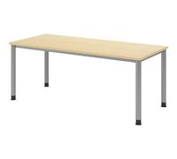 Escritorio H x P 685 - 810 x 800 mm, 4 patas de tubo redondo