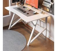 Escritorio industrial moderno para computadora de oficina en casa, escritorio simple de metal y madera para PC/portátil, elegante estación de trabajo ejecutiva, diseño ergonómico, ahorra espacio,