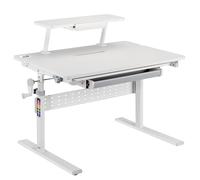Escritorio infantil ergonómico, altura 54-76 cm, cajón y estante para libros