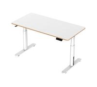 pro.tec] Mesa Escritorio Infantil Regulable en Altura (55-81 cm) Mesa para Niños con Ganchos de Acero y Aglomerado (LxAn) 120 x 60 cm - Blanco