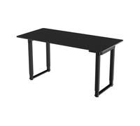 Escritorio kirkkonummi regulable en altura aglomerado 160x75cm - negro [pro.tec]