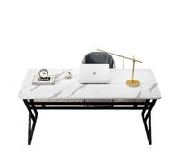 Escritorio Largo Para Ordenador, Mesa De Oficina Grande Y Moderna De Metal, Ideal Para PC, Estudio, Trabajo Y Escritura, Estación De Trabajo Doble Ejecutiva Para El Hogar, Dormitorio(A,100*60*75CM)
