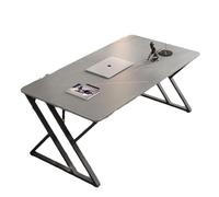 Escritorio Largo Para Ordenador, Mesa De Oficina Grande Y Moderna De Metal, Ideal Para PC, Estudio, Trabajo Y Escritura, Estación De Trabajo Doble Ejecutiva Para El Hogar, Dormitorio(B,100*60*75CM)