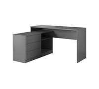 Escritorio madera teo d139 3d 139x51x76 grafito