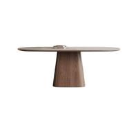 Escritorio Mesa de Centro Retro Rock Plate Mesa de Comedor Hogar Rectangular Creativa Base de Madera Mesa de Té