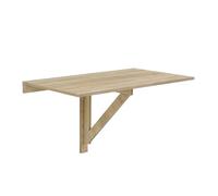 Mesa Montada en la Pared - Abatible Plegable Mesa de Cocina Escritorio 100 x 60 x 58 cm Color Efecto de Madera de Haya