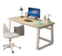 Escritorio, Mesa Oficina Pequeña y Estación Trabajo, Mesa para Teletrabajo,de fácil manejo， para Auriculares Mesa de Escritura de Ordenador para Oficina, Dormitorio(White Maple,140*70cm(55*28in))