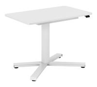 Escritorio Miva, de altura regulable eléctricamente mesa auxiliar monocolumna