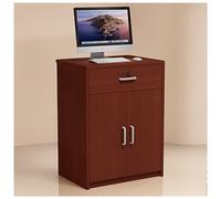 Escritorio moderno con estante de 16 mm de grosor, rieles guía silenciosos, tres sectos hidráulicos y protección antipellizcos, perfecto para oficinas y retais