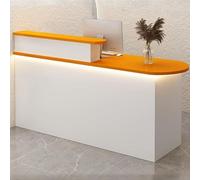 Escritorio moderno con luz LED, mostrador con armario y armario para uso minorista y de oficina, diseño Sk para Professas, Functal Worpace Solut