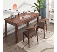 Escritorio moderno de madera maciza con cajón, escritorio compacto para computadora de oficina en casa para PC y laptop, elegante mesa de estudio para estudiantes y maquillaje (100 x 55 x 75 cm