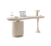 Escritorio moderno para juegos con cajones, elegante mesa de maquillaje y oficina en casa, patas curvadas que ahorran espacio, para juegos óptimos y n el espacio de trabajo, diseño