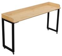 Escritorio móvil con ruedas, mesa multifuncional sobre la cama para dormitorio y hospital, mesa auxiliar para computadora perezosa