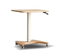 Escritorio móvil, podio de pie, atril, escritorio for portátil de altura ajustable, escritorio neumático con elevador de gas, podio for el hogar, la oficina, el aula y el ámbito médico.(Light color)