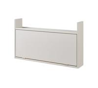 Escritorio mural con tablero plegable y estante rautalampi - beige [en.casa]