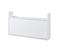 Escritorio mural con tablero plegable y estante rautalampi - blanco [en.casa]